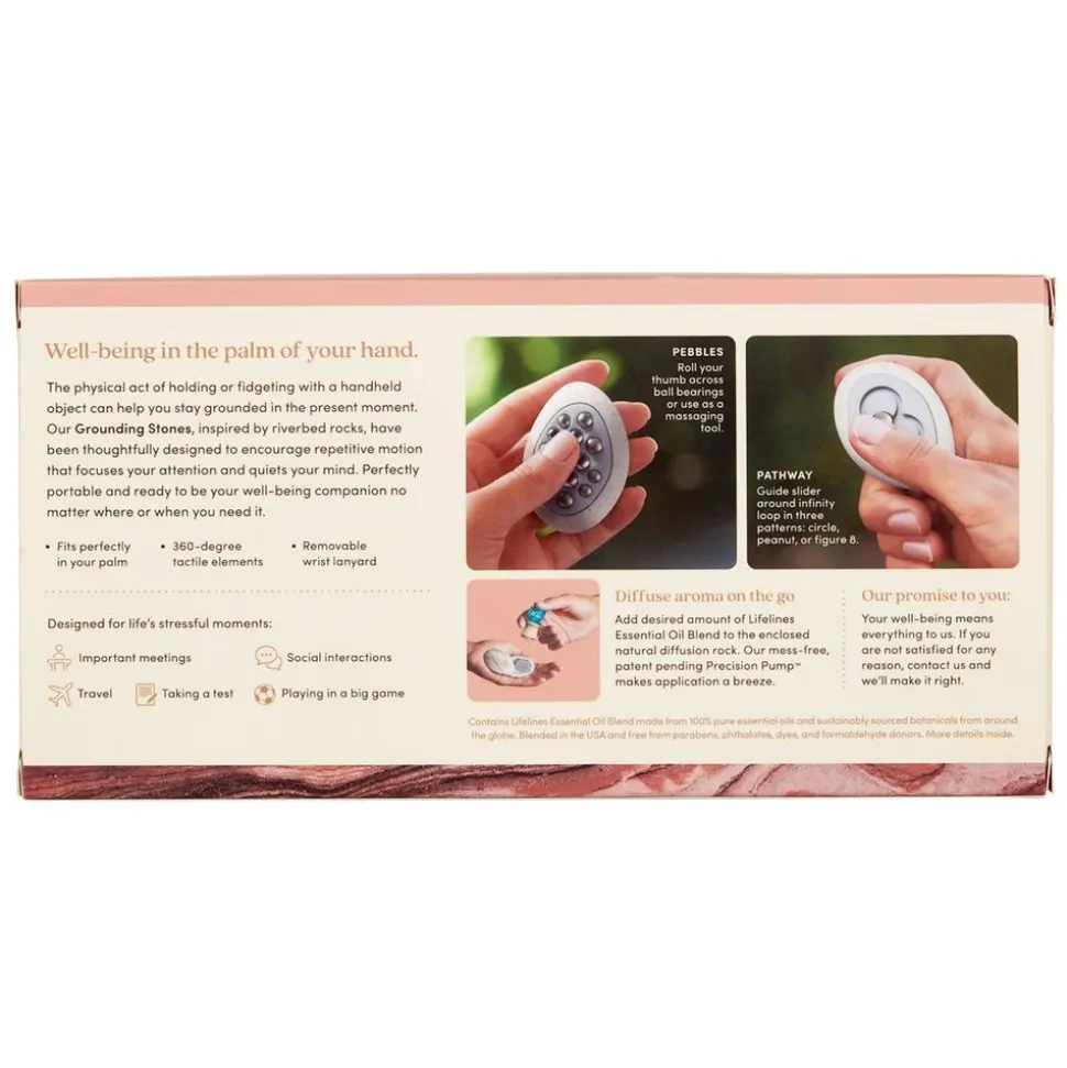 Lifelines Grounding Stones - Meditative Fidget Collection & Essential Oil Blend