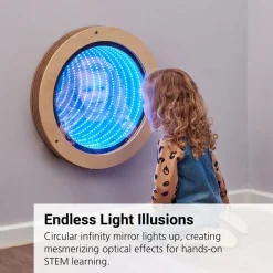 Light up Circular Infinity Mirror 20" dia.