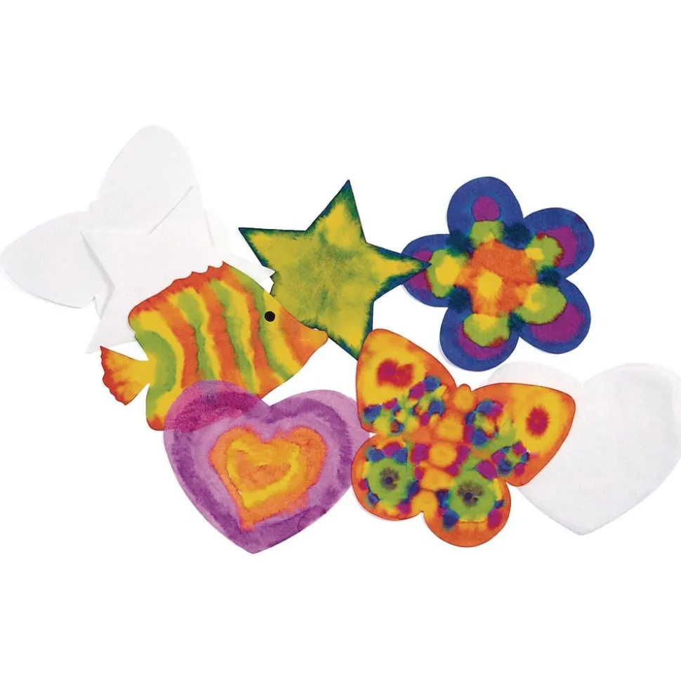 Liquid Watercolor™ 100 Paper Super Shapes, 5 Designs - 100 Sheets