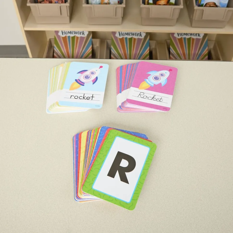 Literacy Flash Cards- Alphabet Printing & Cursive Practice - 3 deck set