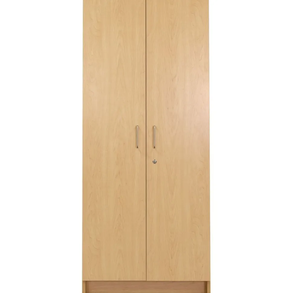 Locking Tall Laminate Storage - Maple/Maple, Assembled