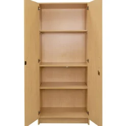 Locking Tall Laminate Storage - Maple/Maple, Assembled