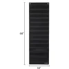 Long Rectangle Pocket Chart Black - 1 pocket chart