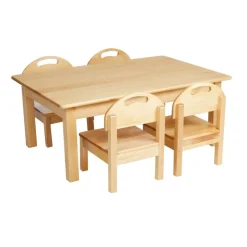 Low Toddler Table & 4 Chairs