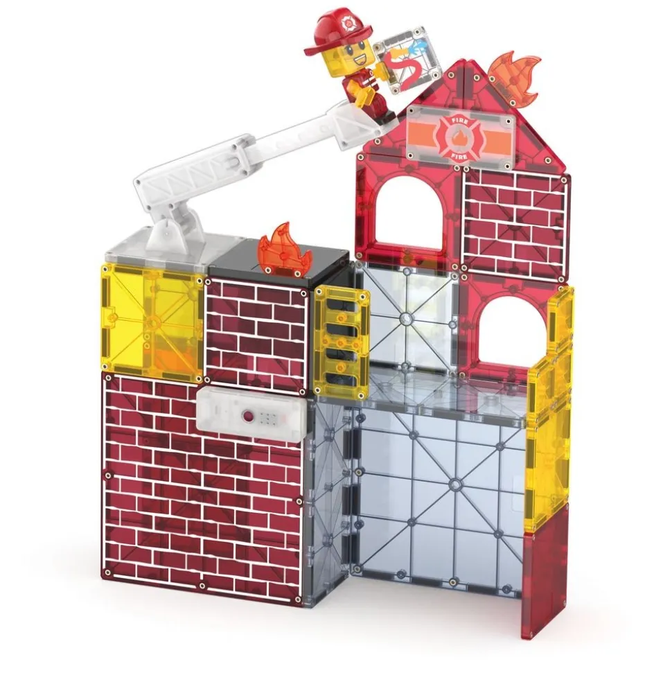 MAGNA-TILES® Fire Station™ - 50 pieces