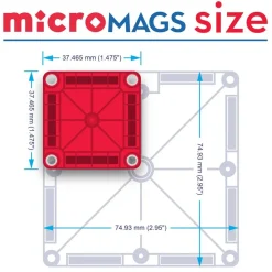 MAGNA-TILES® microMAGS® Learn Numbers™ - 56 pieces