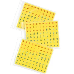 Magnetic Dry Erase Boards With Foam Letter Tiles - 6-Student Pack