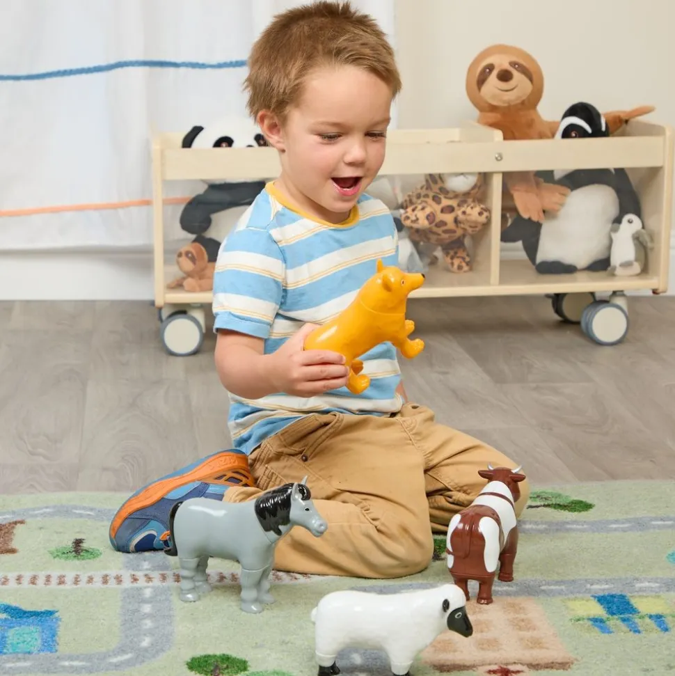 Magnetic Mix or Match Farm Animals - 4-Piece Magnetic Animal Set