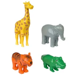 Magnetic Mix or Match Jungle Animals - 4-Piece Magnetic Animal Set
