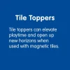 Magnetic Tile Toppers - Alphabet Lowercase - 40pcs