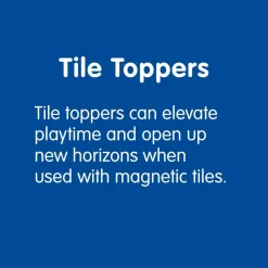 Magnetic Tile Toppers - Alphabet Lowercase - 40pcs