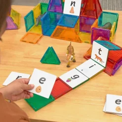 Magnetic Tile Toppers - Alphabet Lowercase - 40pcs