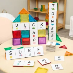 Magnetic Tile Toppers - Alphabet Uppercase - 40pcs