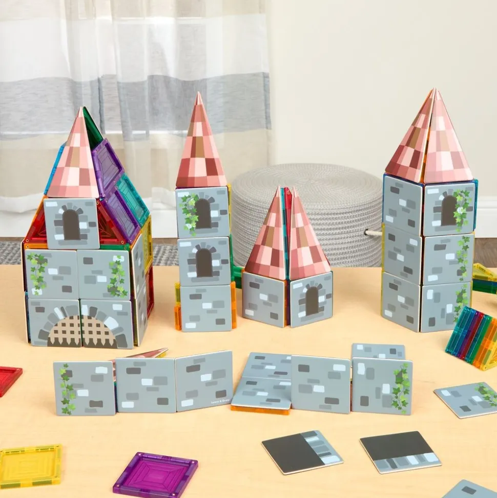 Magnetic Tile Toppers - Castle Pack - 40pcs