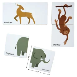 Magnetic Tile Toppers - Duo Animal Puzzle Pack - 40pcs
