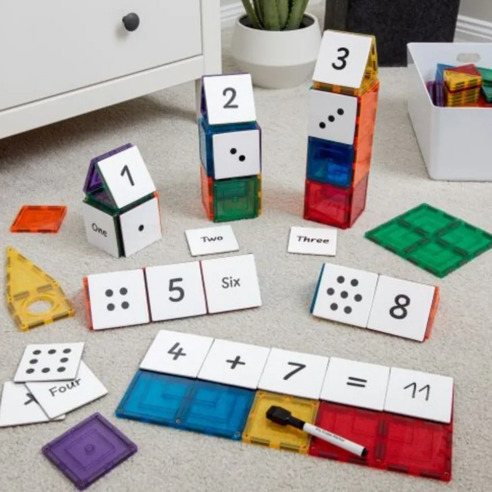 Magnetic Tile Toppers - Numbers Pack - 40pcs