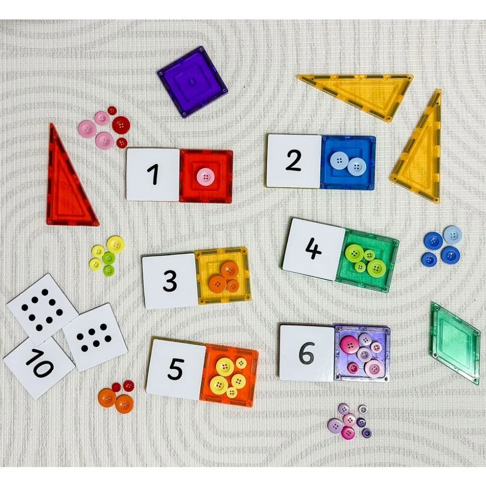 Magnetic Tile Toppers - Numbers Pack - 40pcs