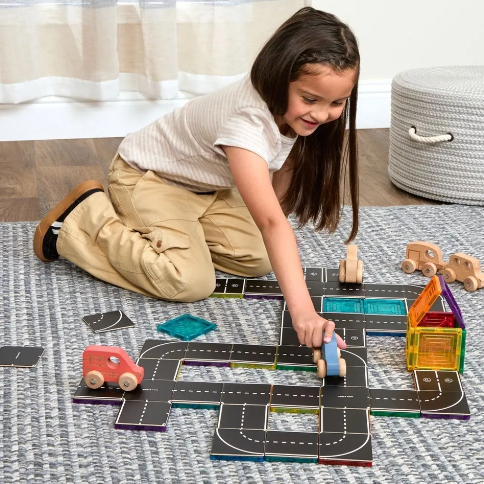 Magnetic Tile Toppers - Road Pack - 40pcs