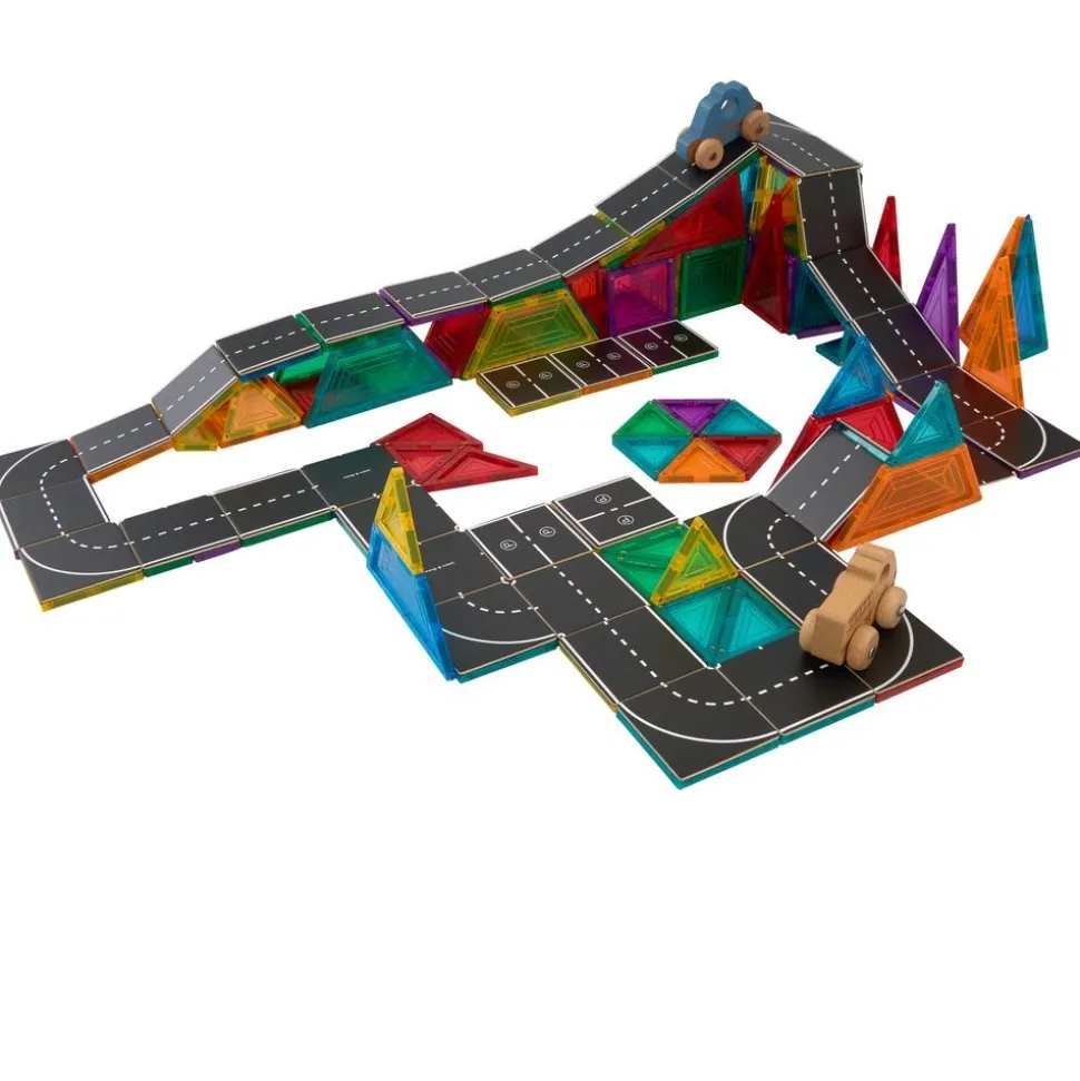 Magnetic Tile Toppers - Road Pack - 40pcs