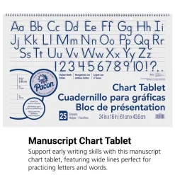 Manuscript Chart Tablet - 25 Sheets