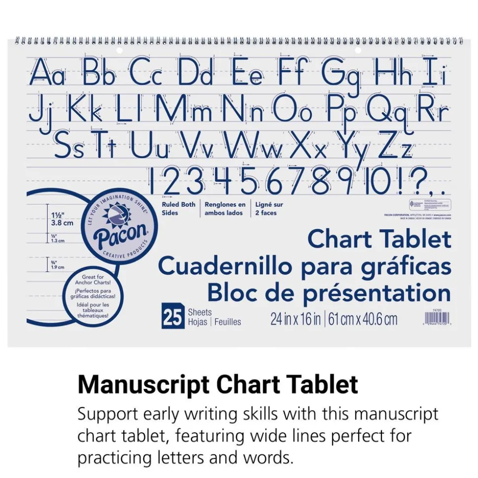 Manuscript Chart Tablet - 25 Sheets