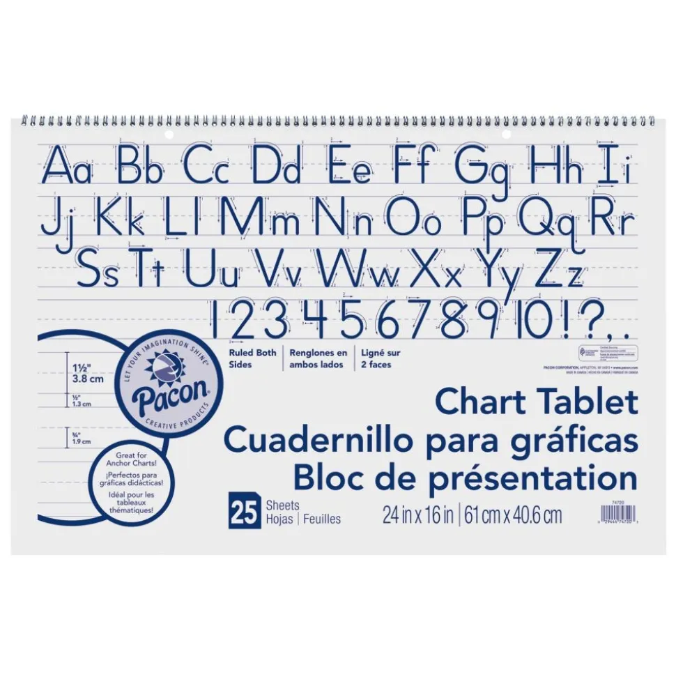 Manuscript Chart Tablet - 25 Sheets