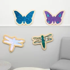 Mark Making Sequin Butterflies & Dragonflies - Set of 4