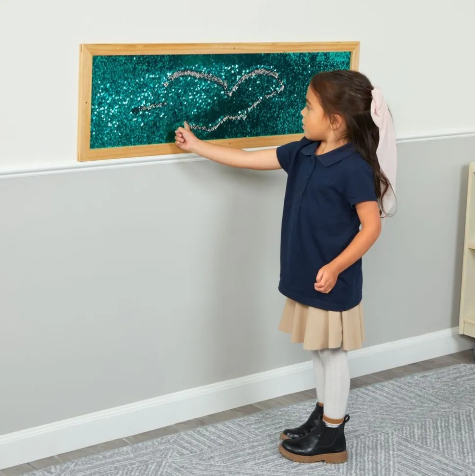Mark Making Sequin Long Board - Silver 40" x 12"