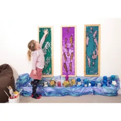 Mark Making Sequin Long Board - Silver 40