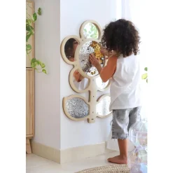 Mark Making Sequin & Mirror Daisy Frame - Gold & Silver 30