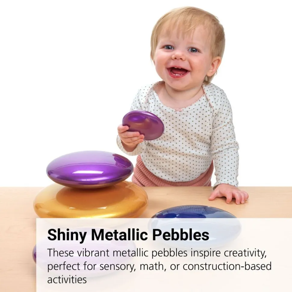 Marvelous Metallics™ Colored Pebbles - 10 Pack