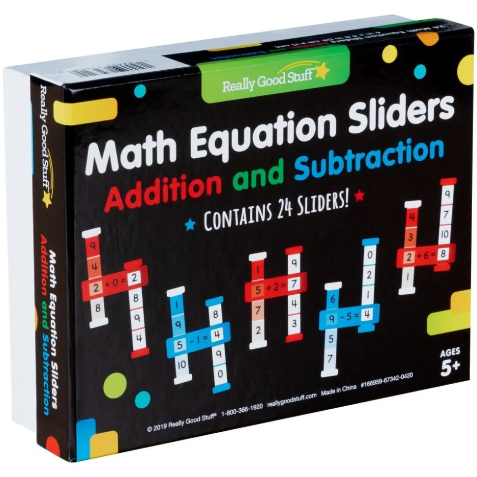 Math Equation Sliders: Addition and Subtraction