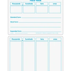 Math Small Group Dry Erase Board Kit - Primary - 1 multi-item kit