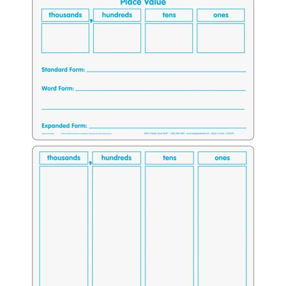 Math Small Group Dry Erase Board Kit - Primary - 1 multi-item kit