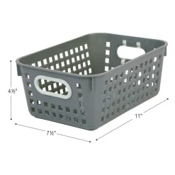 Medium Rectangle Book Baskets - 12-Pack Rainbow