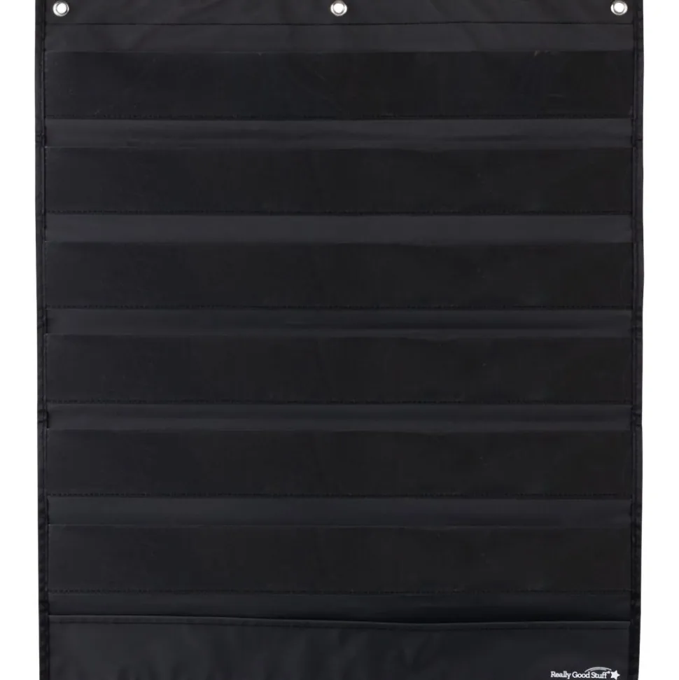 Medium Rectangle Pocket Chart Black - 1 pocket chart