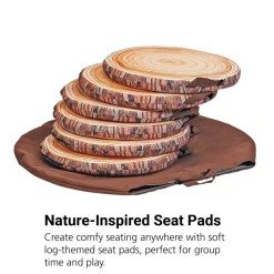 Millhouse™ Log Seat Pads with Bag - Set of 6
