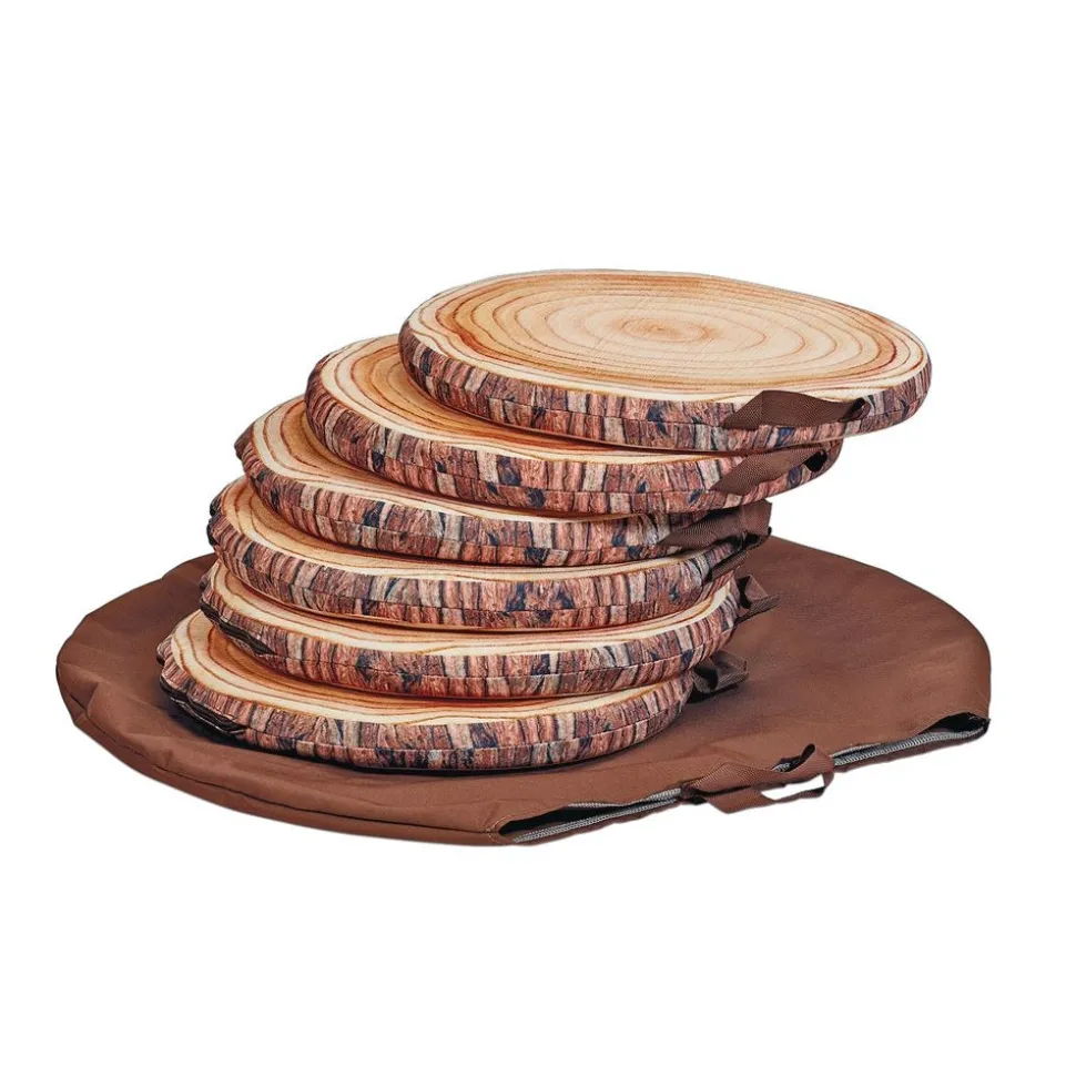 Millhouse™ Log Seat Pads with Bag - Set of 6