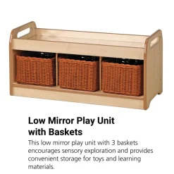 Millhouse™ Low Mirror Play Unit with 3 Baskets