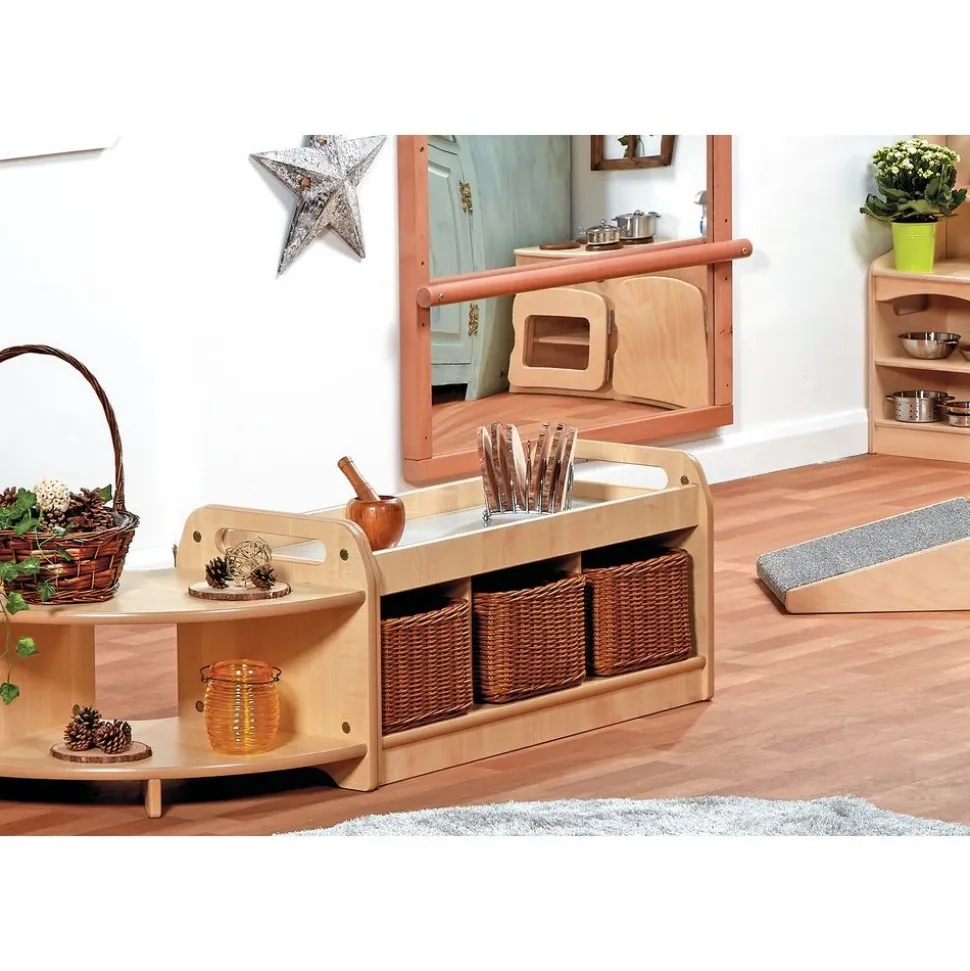 Millhouse™ Low Mirror Play Unit with 3 Baskets