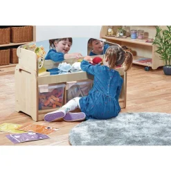 Millhouse™ Low Sensory Play Unit - With 3 Clear Tubs & Mirror Surround