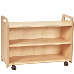 Millhouse™ Mobile Shelf Storage Unit with Display & Mirror Back - 26"H