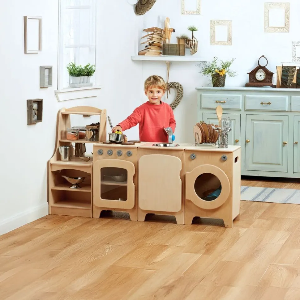 Millhouse™ Natural Kitchen Set of 4 with Dresser - Preschool