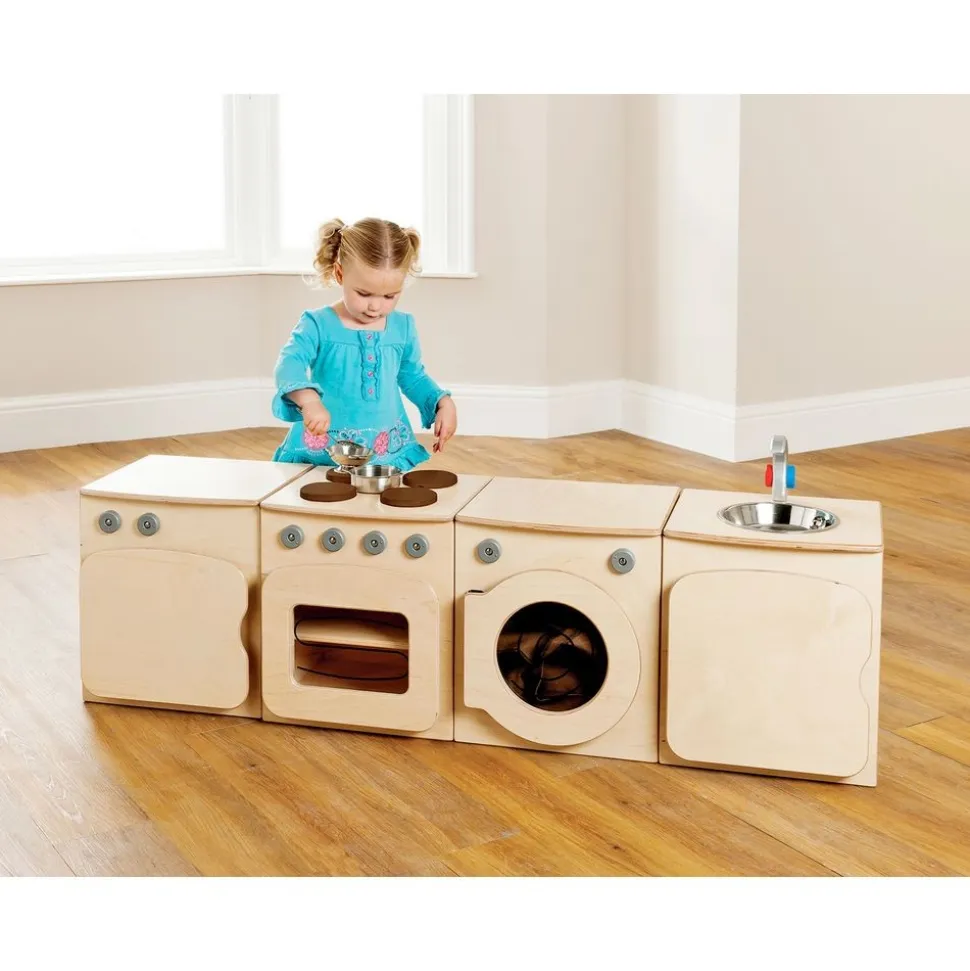 Millhouse™ Natural Kitchen with Fridge - Toddler - Set of 4
