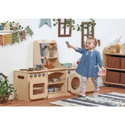 Millhouse™ Natural Kitchen with Storage Dresser - Toddler - Set of 4