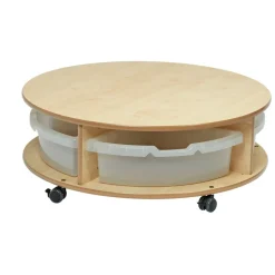 Millhouse™ Single Tier Mobile Circular Storage Unit with 4 Trays