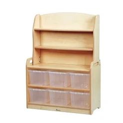 Millhouse™ Welsh Dresser Display Storage with 6 Clear Tubs
