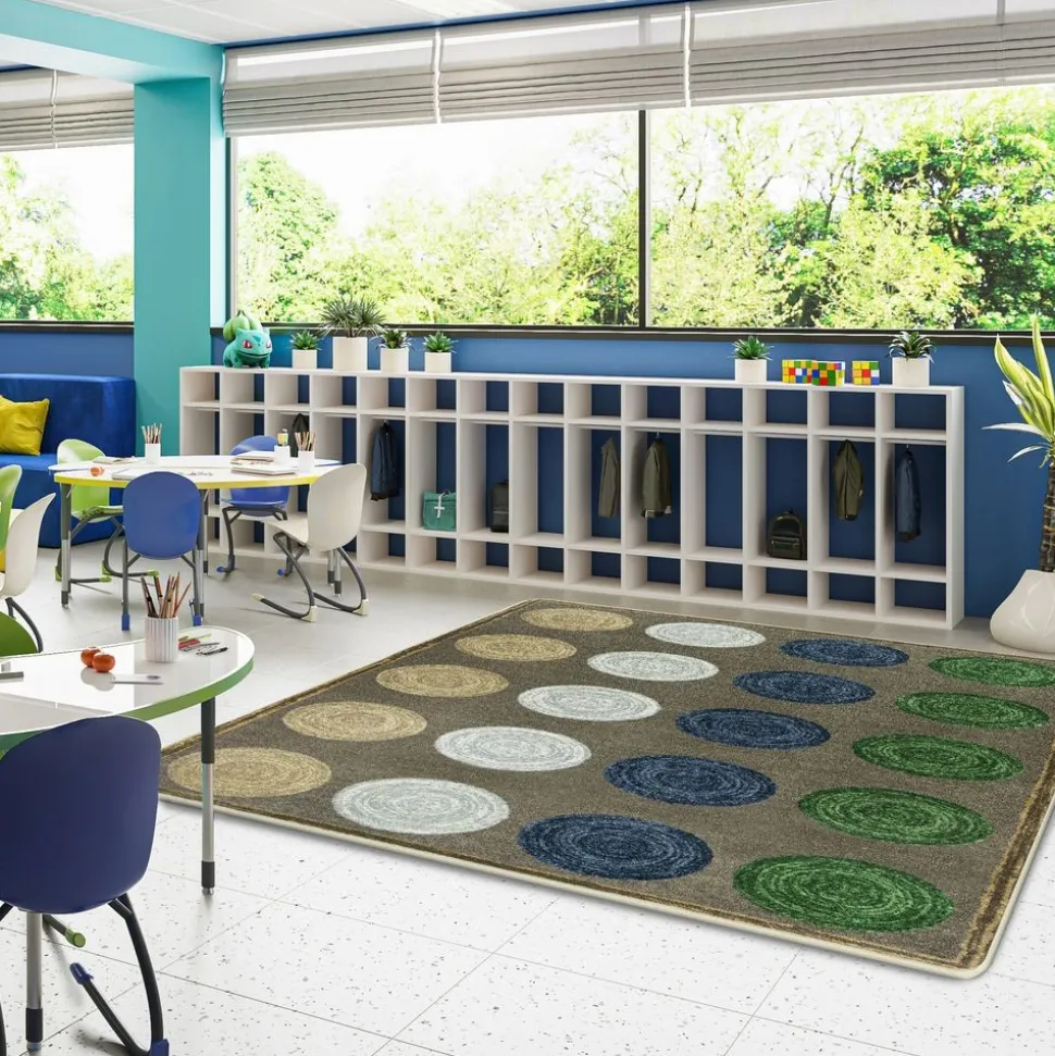 Mindful Seating™ Carpet - 5'4" x 7'8" Area Rug in Color Multi