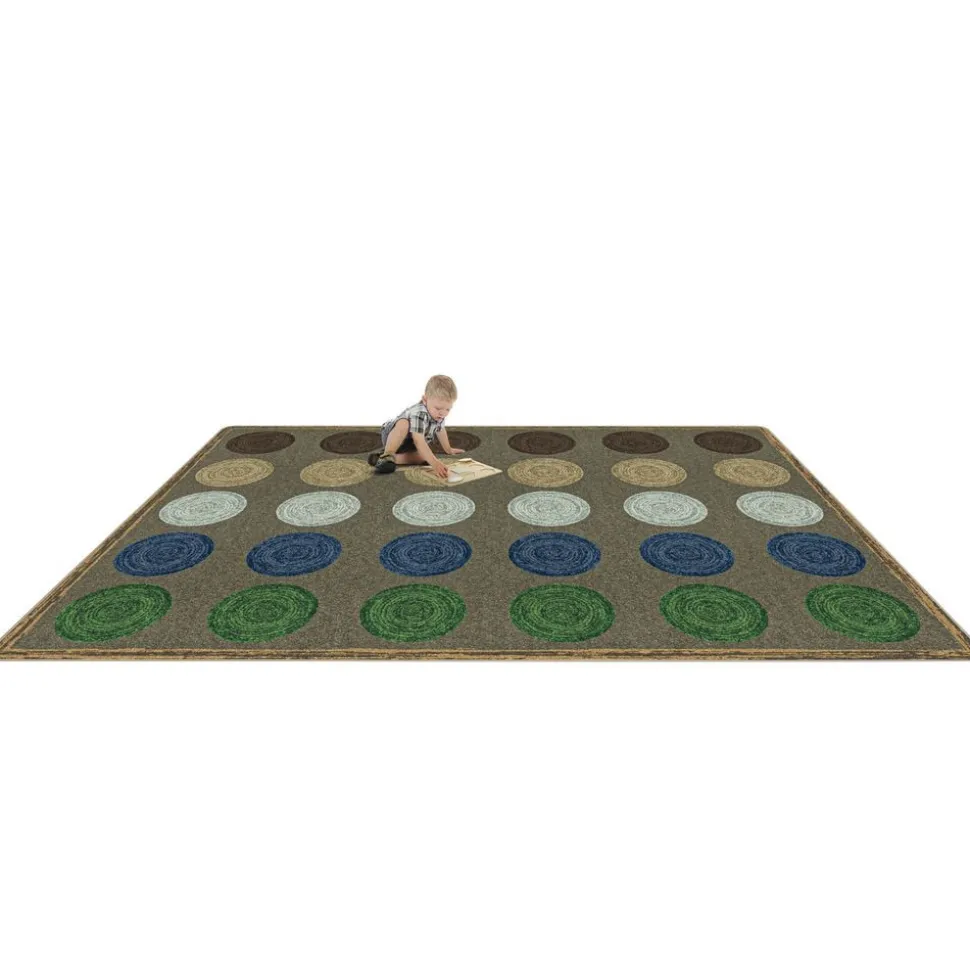 Mindful Seating™ 7'8" x 10'9" Area Rug in Color Multi