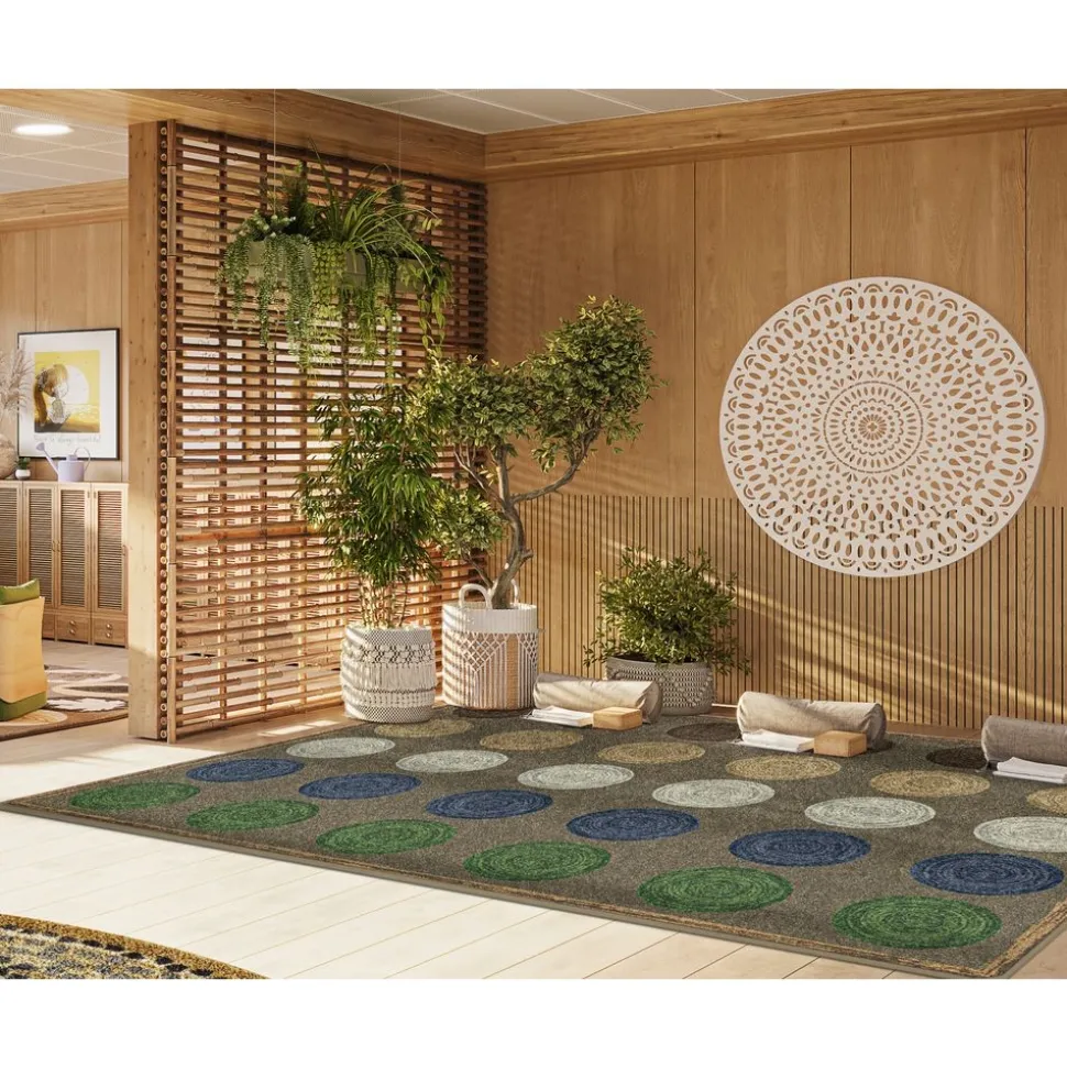 Mindful Seating™ 7'8" x 10'9" Area Rug in Color Multi